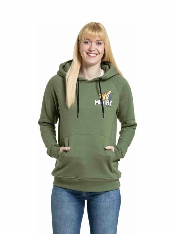 Meatfly Meatfly Damen-Sweatshirt Watani Olive Blumen