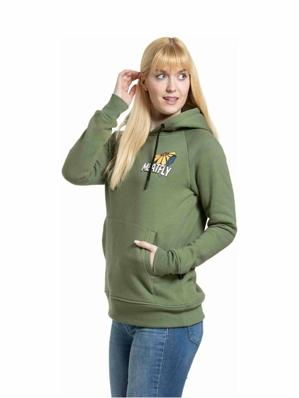 Meatfly Meatfly Damen-Sweatshirt Watani Olive Blumen