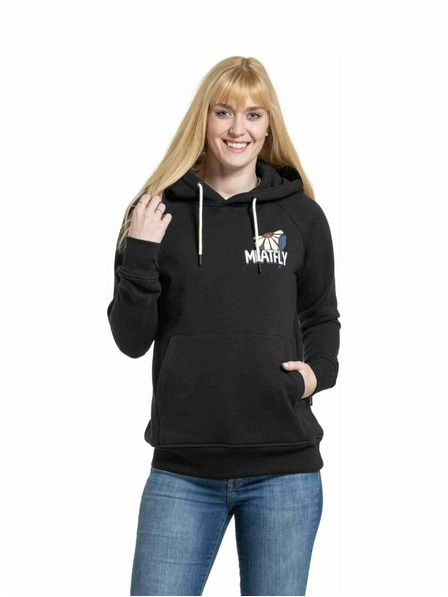 Meatfly Meatfly Damen-Sweatshirt Watani Schwarze Blumen