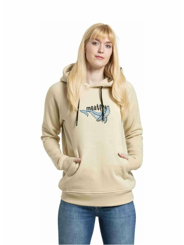 Meatfly Meatfly Damen-Sweatshirt Watani Beige Wal