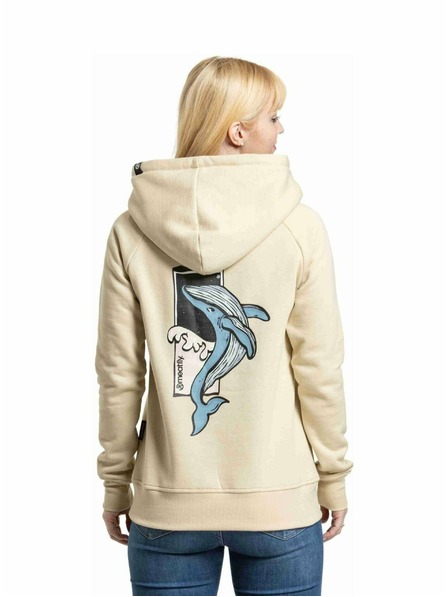 Meatfly Meatfly Damen-Sweatshirt Watani Beige Wal