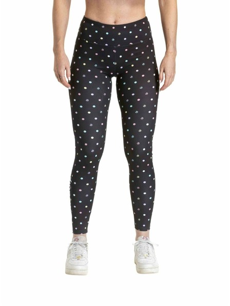 Meatfly Meatfly Damen-Leggings Arabel Schwarz / Farbige Punkte