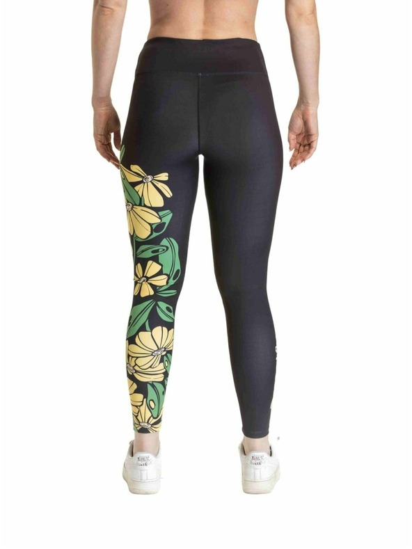 Meatfly Meatfly Damen-Leggings Arabel Gelbe Blumen |