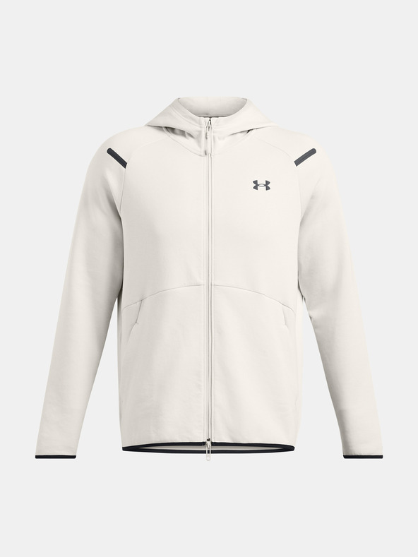 Under Armour Herren Sweatshirt Under Armour UA Unstoppable Flc FZ HD EU-WHT