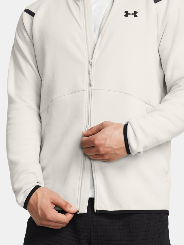 Under Armour Herren Sweatshirt Under Armour UA Unstoppable Flc FZ HD EU-WHT