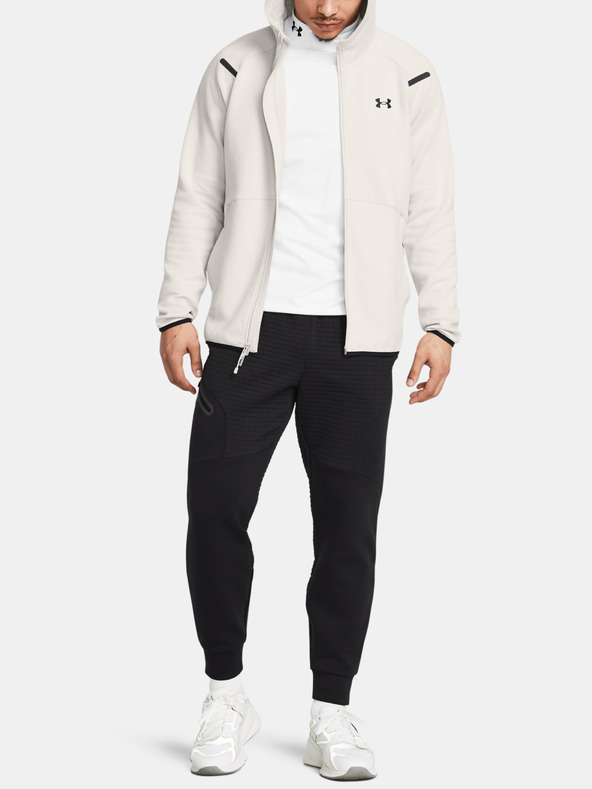 Under Armour Herren Sweatshirt Under Armour UA Unstoppable Flc FZ HD EU-WHT