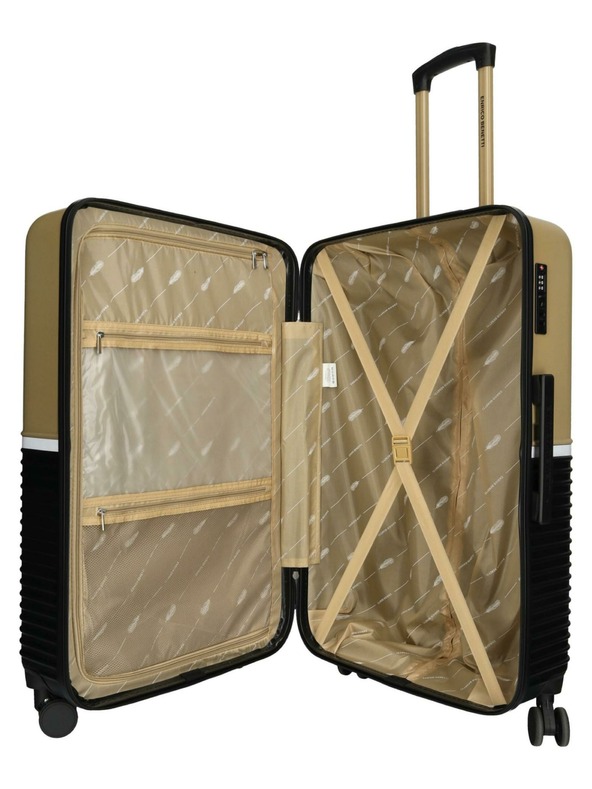 Enrico Benetti Reisekoffer Enrico Benetti Princetown L Black/Camel