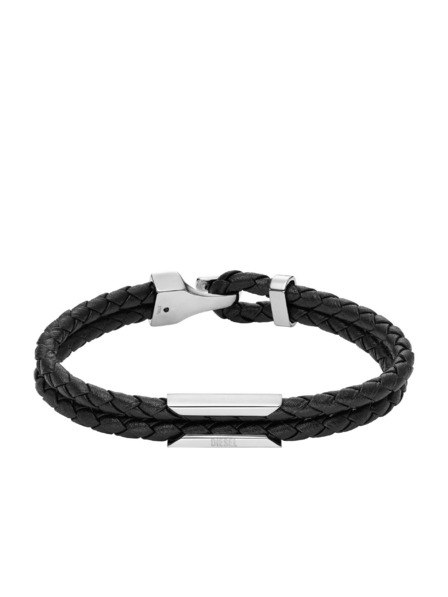 Diesel Diesel Herren-Armband Leder Stahl DX1247040