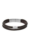 Fossil Fossil Herren Armband Leder Stahl JF02934040
