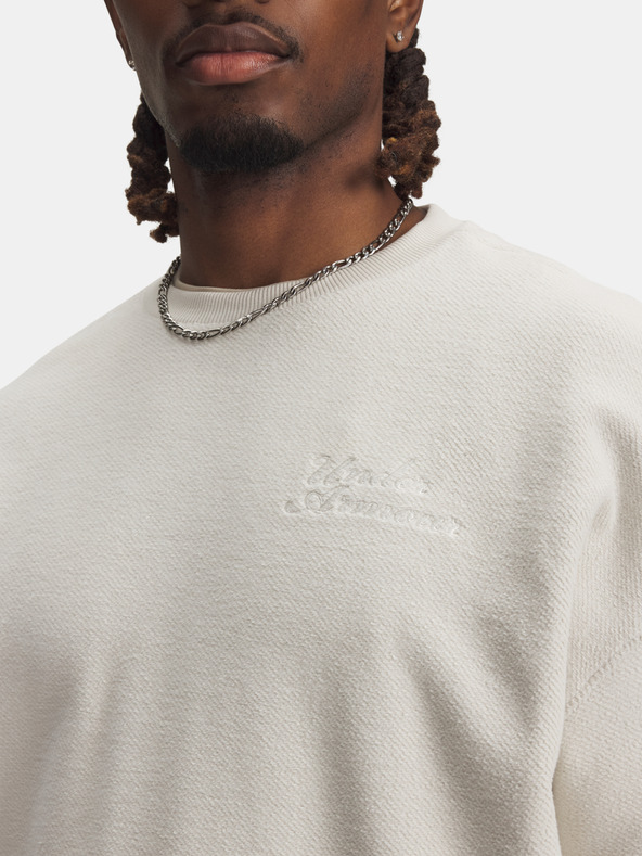 Under Armour Herren Pullover Under Armour UA Icon Rev Terry Crew-WHT