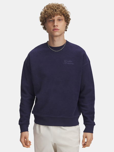 Under Armour Herren Pullover Under Armour UA Icon Rev Terry Crew-BLU
