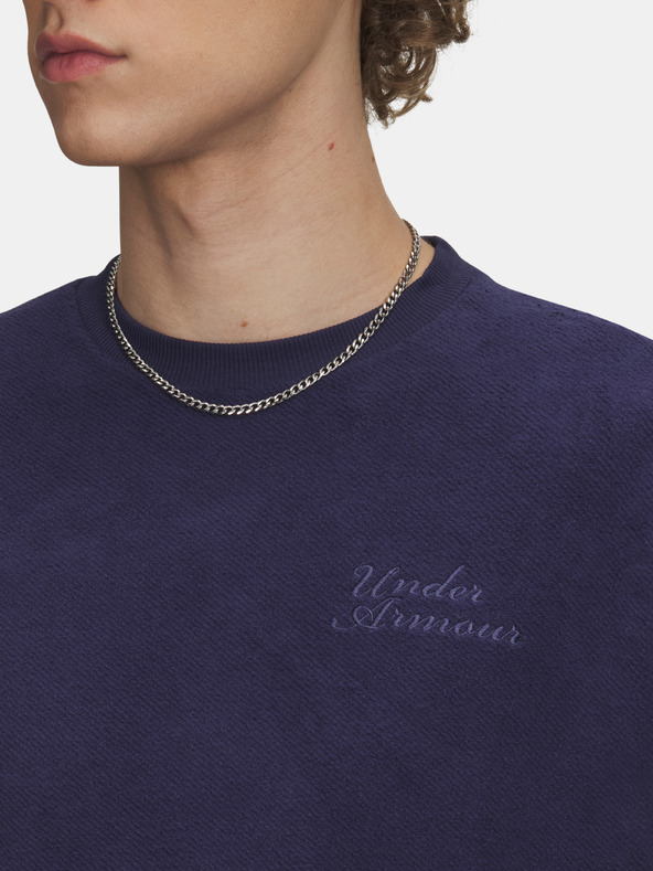 Under Armour Herren Pullover Under Armour UA Icon Rev Terry Crew-BLU