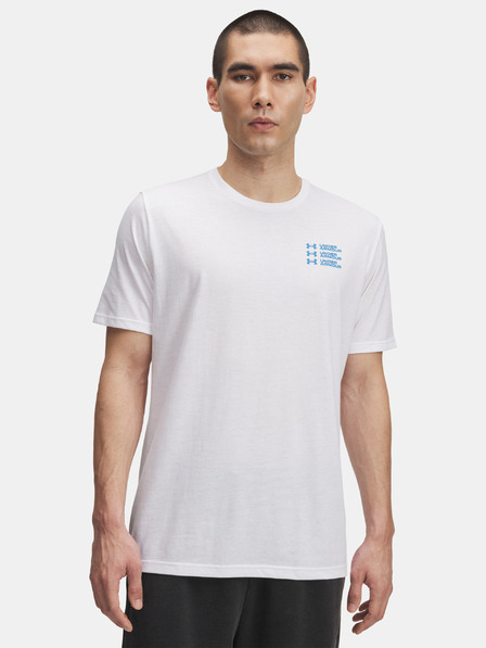 Under Armour Herren T-Shirt Under Armour UA TRIPLE STACK LC LOGO SS-WHT
