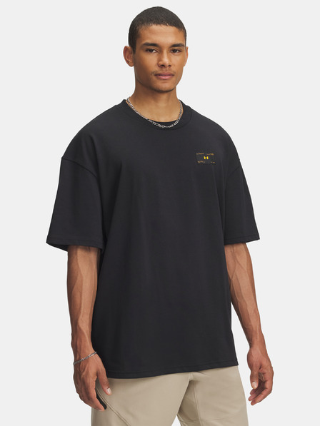 Under Armour Herren T-Shirt Under Armour UA HWT WOVEN LABEL SS-BLK