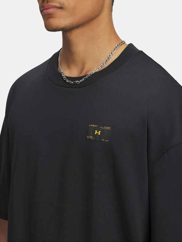 Under Armour Herren T-Shirt Under Armour UA HWT WOVEN LABEL SS-BLK