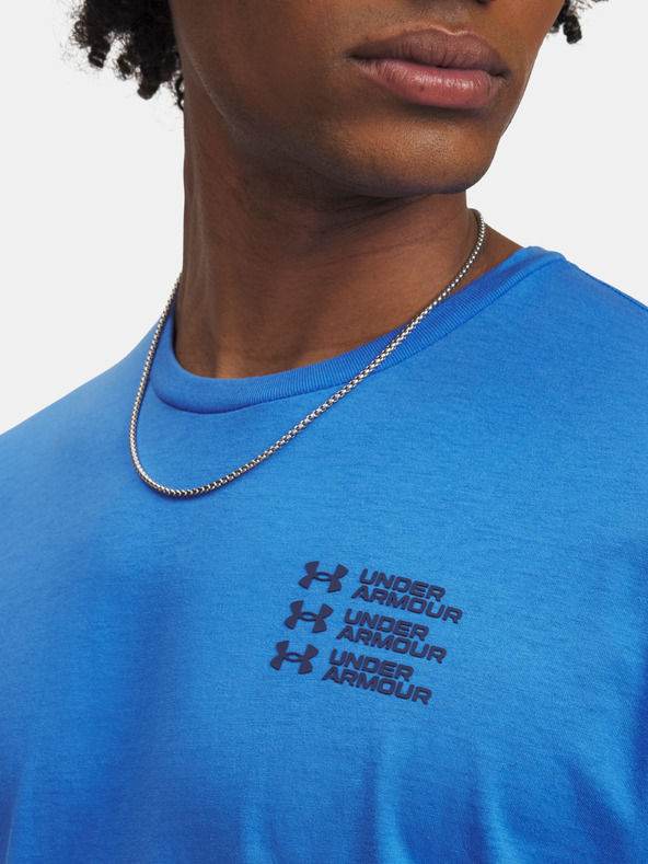 Under Armour Herren T-Shirt Under Armour UA TRIPLE STACK LC LOGO SS-BLU