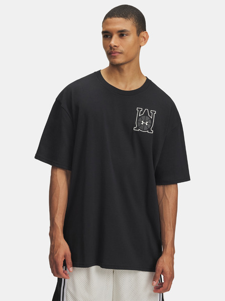 Under Armour Herren T-Shirt Under Armour UA M HWT OS Hoops Courtside-BLK