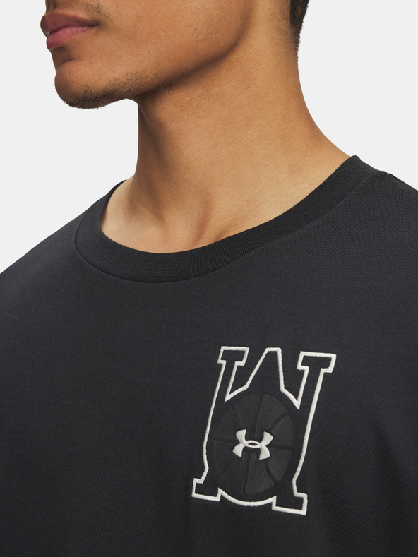 Under Armour Herren T-Shirt Under Armour UA M HWT OS Hoops Courtside-BLK