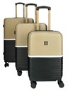 Enrico Benetti Reisekofferset Enrico Benetti Princetown 21000-03 Schwarz-Camel