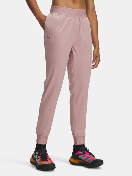 Under Armour Damen-Sporthose Under Armour UA Rival Hi Rise Woven Pant-PNK