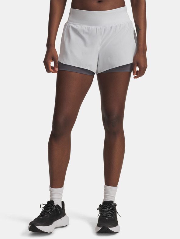 Under Armour Damen-Shorts Under Armour UA Launch Pro 3in 2in1 Shorts-GRY