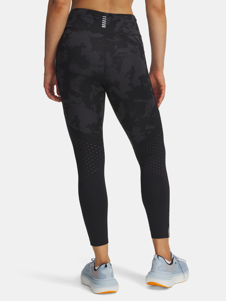 Under Armour Damen-Leggings Under Armour UA Launch Ankle Print Tights-BLK
