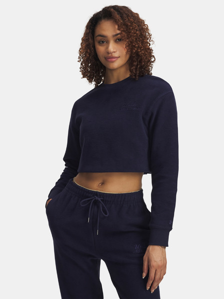 Under Armour Damen-Sweatjacke Under Armour Icon Terry Varsity Crew-BLU