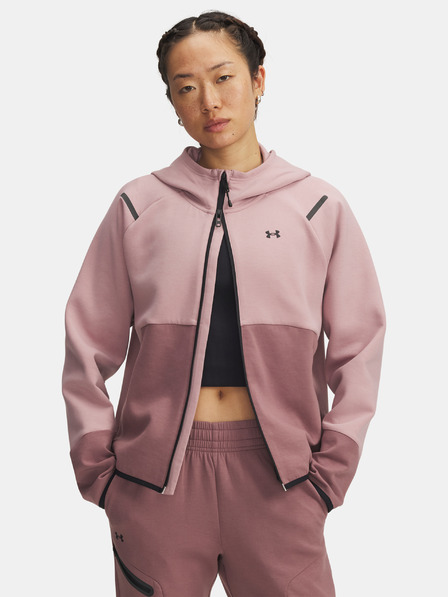 Under Armour Damen-Sweatjacke Under Armour Unstoppable Fleece FZ-PNK