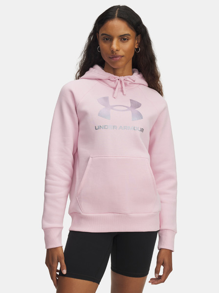 Under Armour Damen-Sweatjacke Under Armour UA Rival Flc Shimmer Hdy-PNK