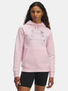 Under Armour Damen-Sweatjacke Under Armour UA Rival Flc Shimmer Hdy-PNK
