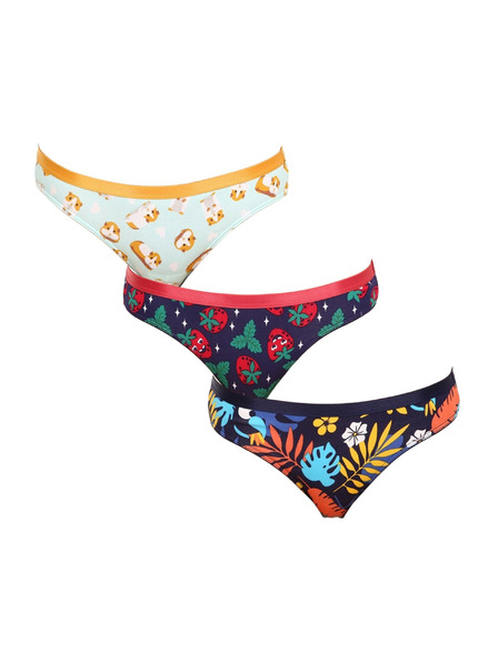 Dedoles Dreier-Set - fröhliche Damen-Slips Dedoles