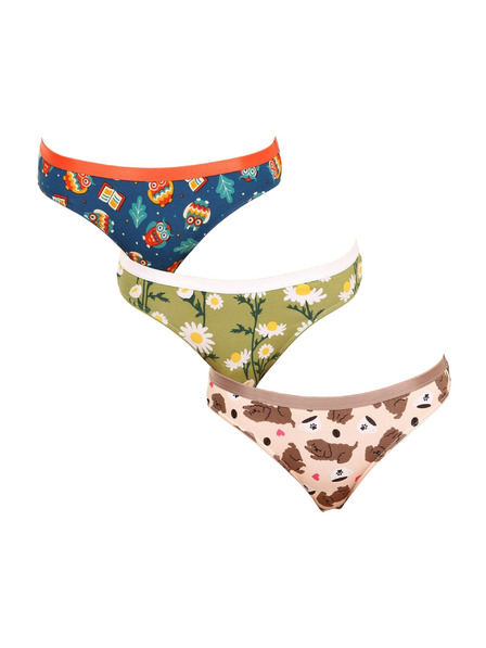 Dedoles Dreier-Set - fröhliche Damen-Slips Dedoles