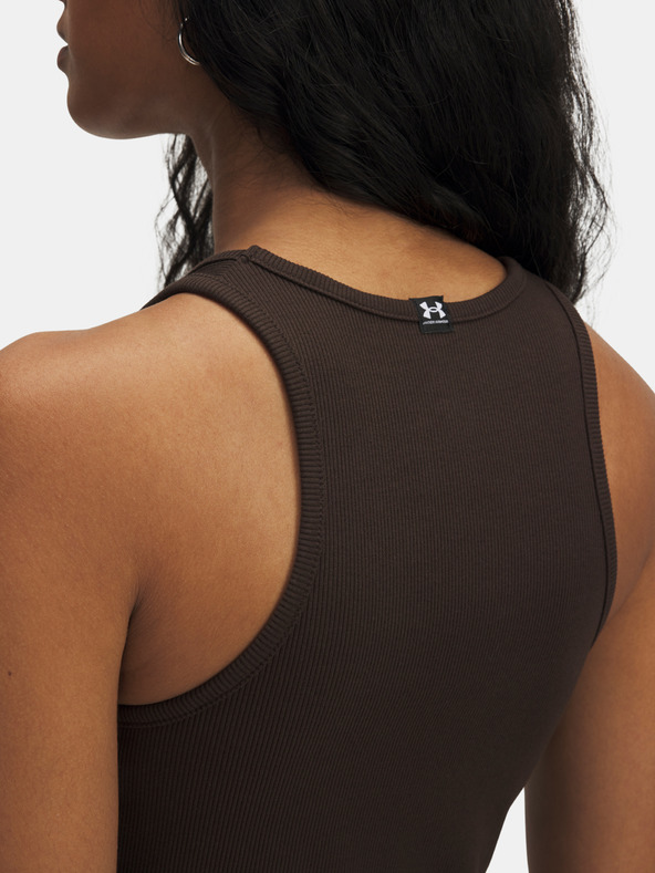 Under Armour Damen-Top Under Armour UA Rival Rib Tank-BRN