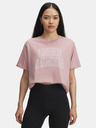 Under Armour Damen-T-Shirt Under Armour Rival OS Campus Tee-PNK