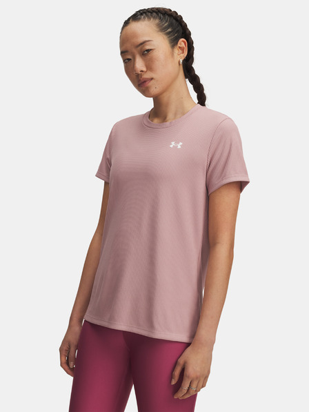Under Armour Damen-T-Shirt Under Armour Tech Rib SSC-PNK