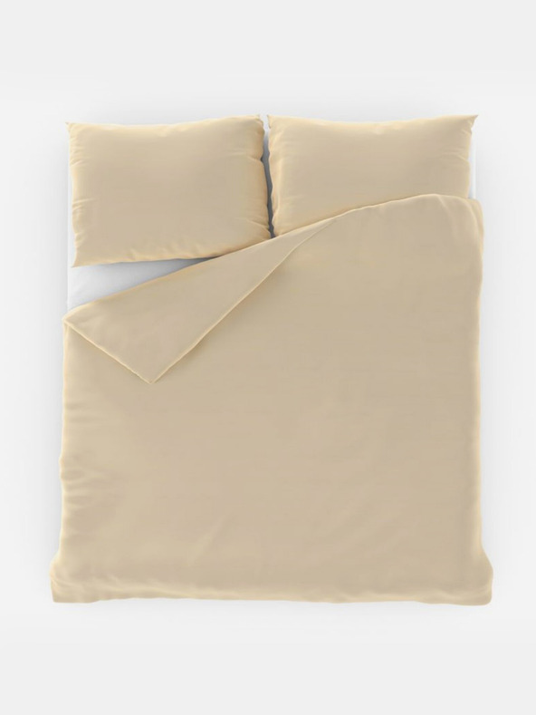 Kvalitex Einzelbettlaken aus Baumwolle 140x200, 70x90cm off-white