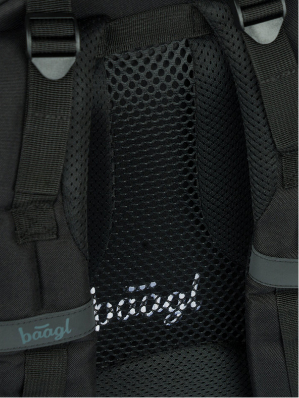 BAAGL  Grauer Schulrucksack Baagl Skate Darkness
