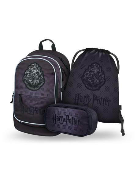 BAAGL  BAAGL SET 3 Core Harry Potter Hogwarts schwarz: Rucksack, Federmäppchen, Beutel