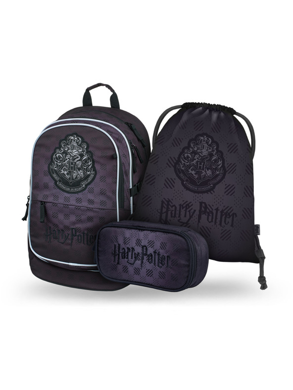BAAGL  BAAGL SET 3 Core Harry Potter Hogwarts schwarz: Rucksack, Federmäppchen, Beutel