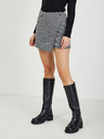 Orsay Schwarzer gemusterter Damen Rock/Shorts ORSAY