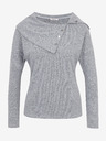 Orsay Graues Damen-T-Shirt mit dekorativen Details ORSAY