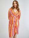Orsay Rot und orange gestreiftes Damenkleid ORSAY