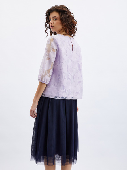 Orsay Hellviolette Damen-Blumenbluse ORSAY
