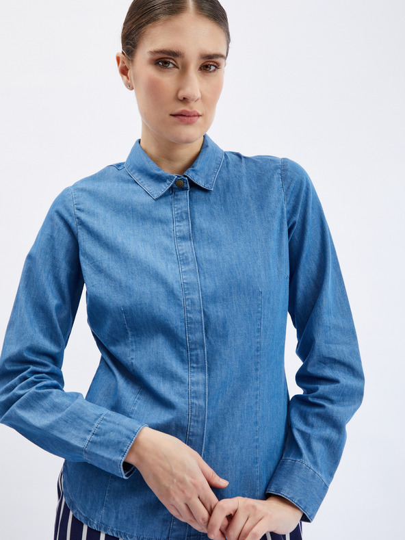 Orsay Blaues Damen-Denim-Shirt ORSAY