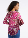 Orsay Rosa und burgunderfarbene gemusterte Damenbluse ORSAY
