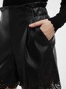 Orsay Schwarze Damen-Kunstleder-Shorts ORSAY