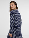 Orsay Dunkelblaue gemusterte Damen-Strickjacke ORSAY