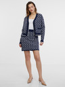 Orsay Dunkelblaue gemusterte Damen-Strickjacke ORSAY