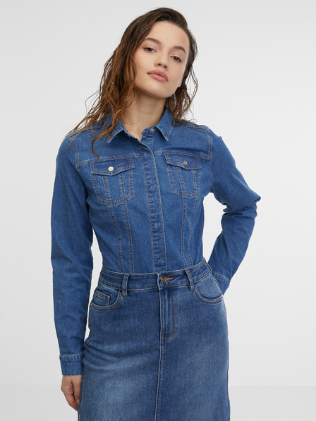 Orsay Blaues Damen-Denim-Shirt ORSAY