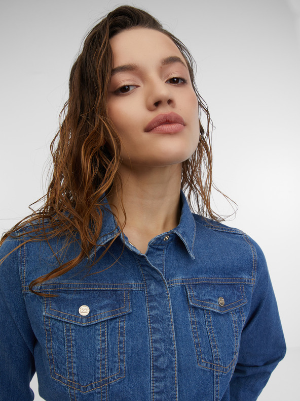 Orsay Blaues Damen-Denim-Shirt ORSAY